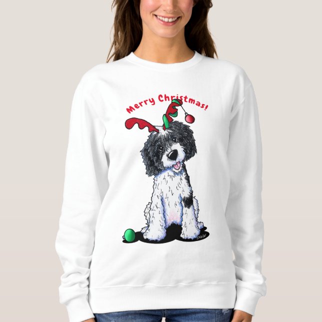 KiniArt Christmas DoodleMoji Sweatshirt (Front)