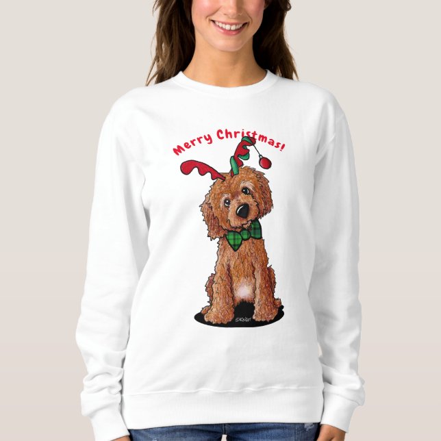 KiniArt Christmas DoodleMoji Sweatshirt (Front)