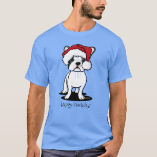 KiniArt Christmas Frenchie T-Shirt