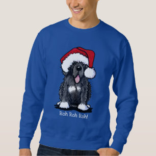 KiniArt Christmas Newfie Dog Hoodie
