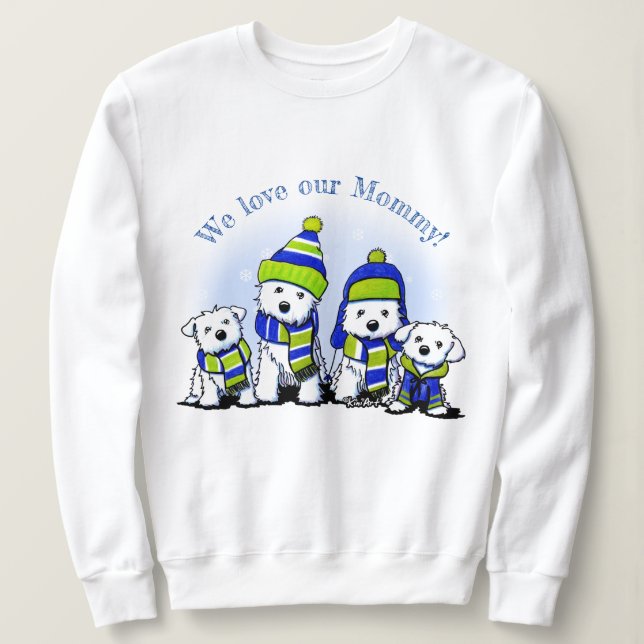 KiniArt Cosy Crew Dogs Sweatshirt (Design Front)