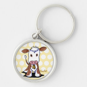 KiniArt Cow Keychain