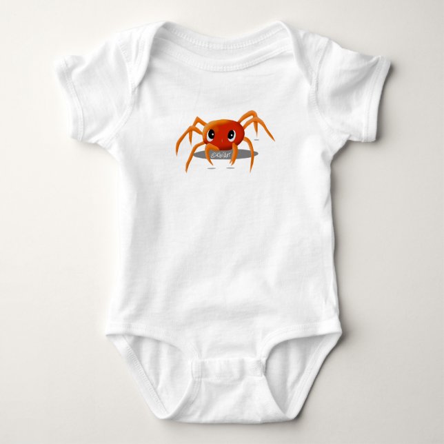 KiniArt Crab Baby Bodysuit (Front)