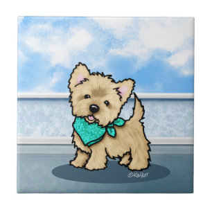 KiniArt Cutieface Cairn Ceramic Tile