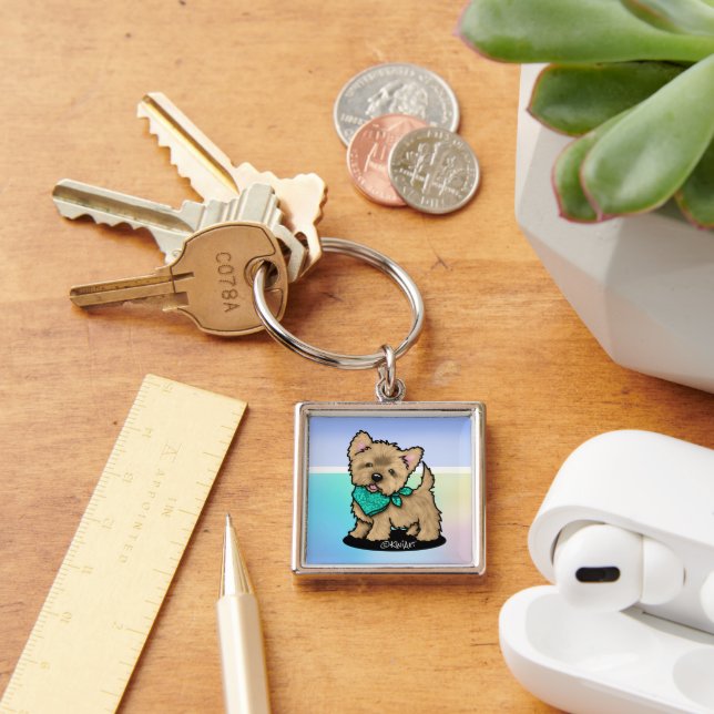 KiniArt Cutieface Cairn Keychain (Desk)