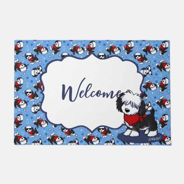 KiniArt Cutieface Havanese Doormat (Front)