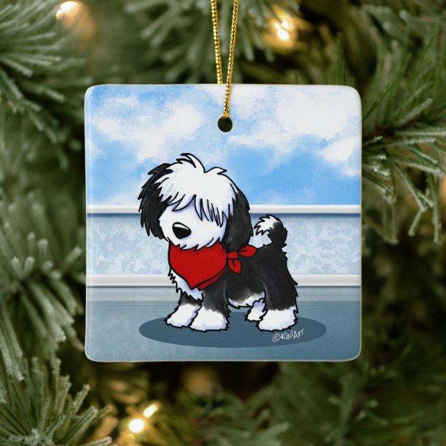 KiniArt Cutieface OES Ceramic Ornament (Tree)