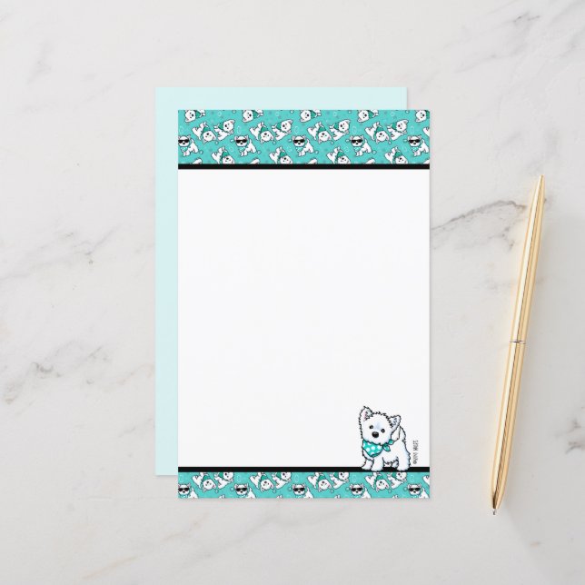 KiniArt Cutieface Westies (Front/Back In Situ)