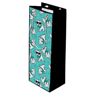KiniArt Cutieface Westies Wine Gift Bag
