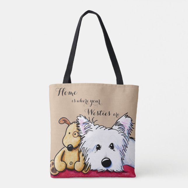 KiniArt Ditto and Pudge 2 Tote Bag (Back)