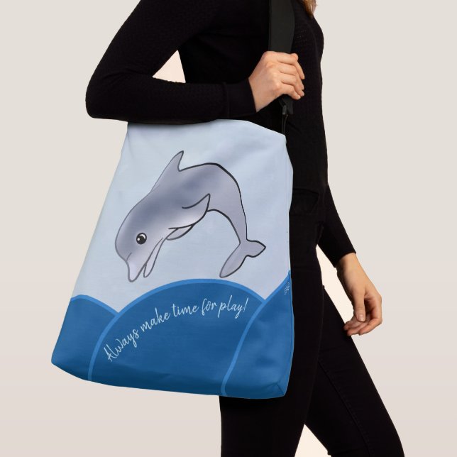 KiniArt Dolphin Crossbody Bag (Close Up)