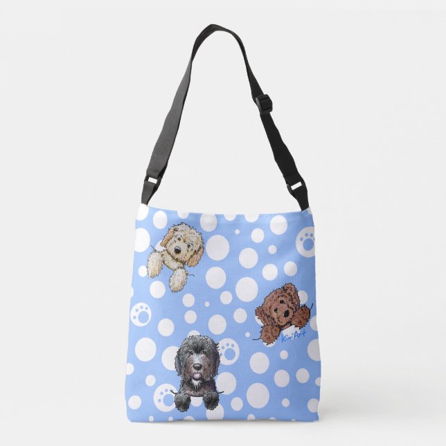 KiniArt Doodle Dogs Tote (Back)