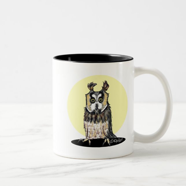 KiniArt European Owl Mug (Right)