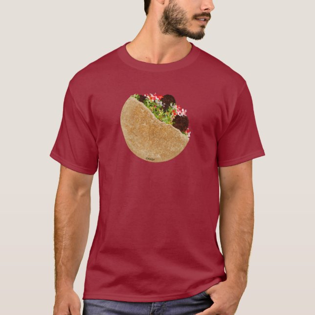 KiniArt Falafel Sandwich T-Shirt (Front)