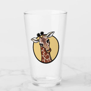 KiniArt Giraffe Lover Glass Cup