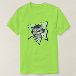 KiniArt Grey Kitty Blast T-shirt