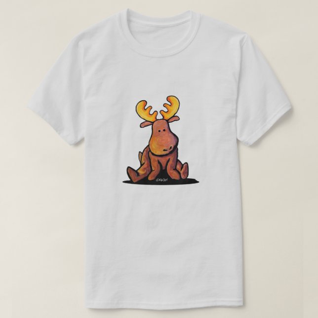 KiniArt Groovy Moose T-Shirt (Design Front)