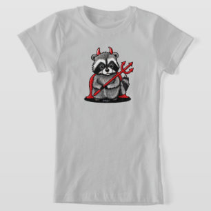 KiniArt Halloween Racoon T-Shirt