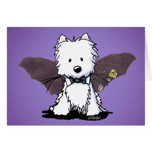 KiniArt Halloween Westie Terrier  (Front Horizontal)