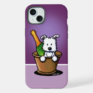 KiniArt Happy New Year Westie iPhone 15 Plus Case