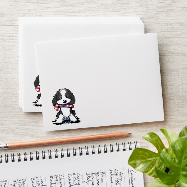 KiniArt Havanese Christmas Card Envelope (Stacked)