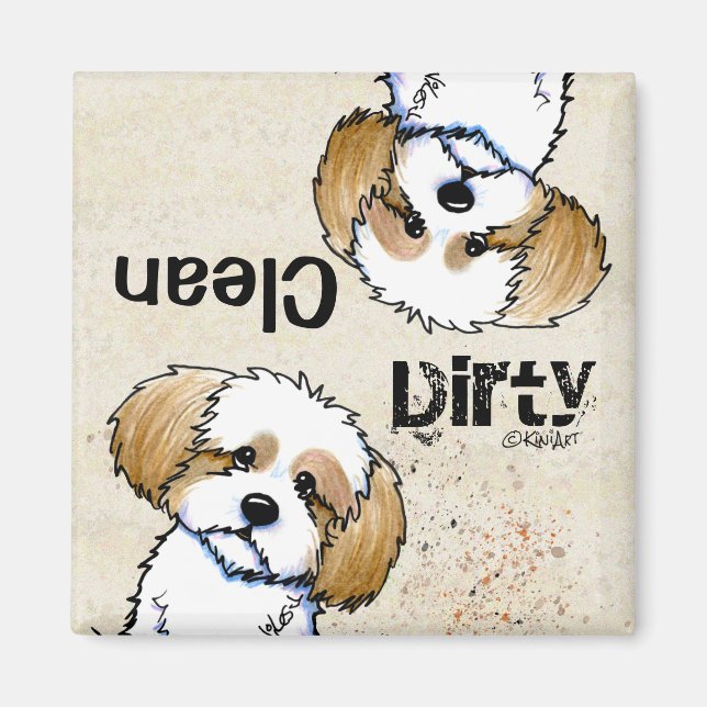 KiniArt Havanese Dishwasher magnet (Front)