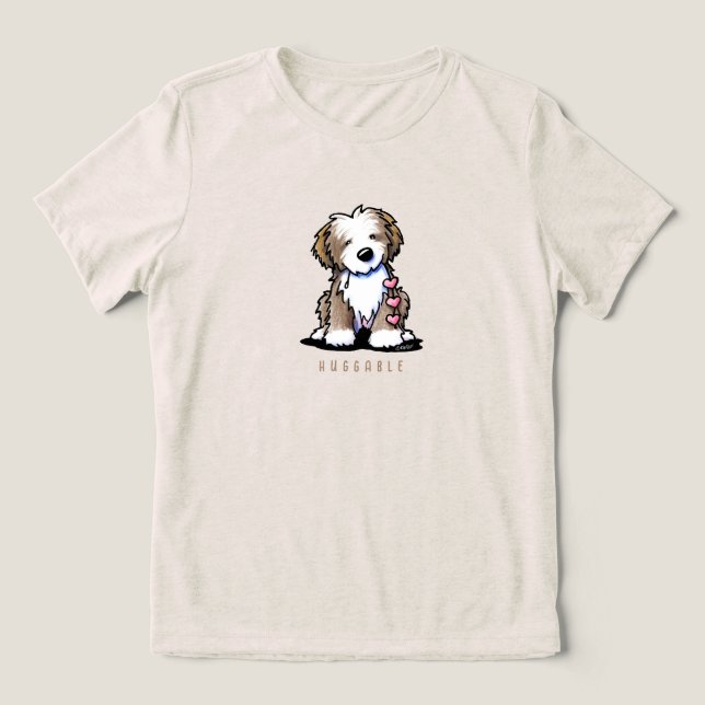KiniArt™ Havanese Heartstrings  Tri-Blend Shirt (Design Front)