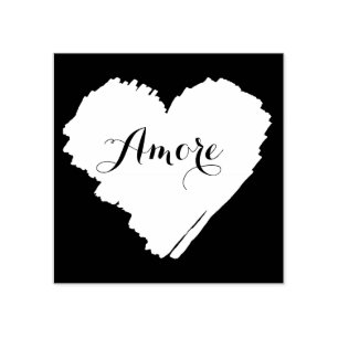 KiniArt Italian Heart Rubber Stamp