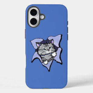 KiniArt Kitty Blast iPhone 16 Plus Case