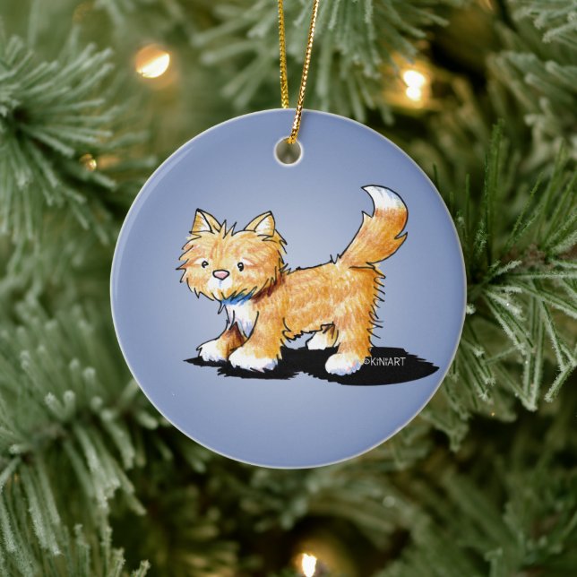 KiniArt Kitty Cat Ceramic Tree Decoration (Tree)