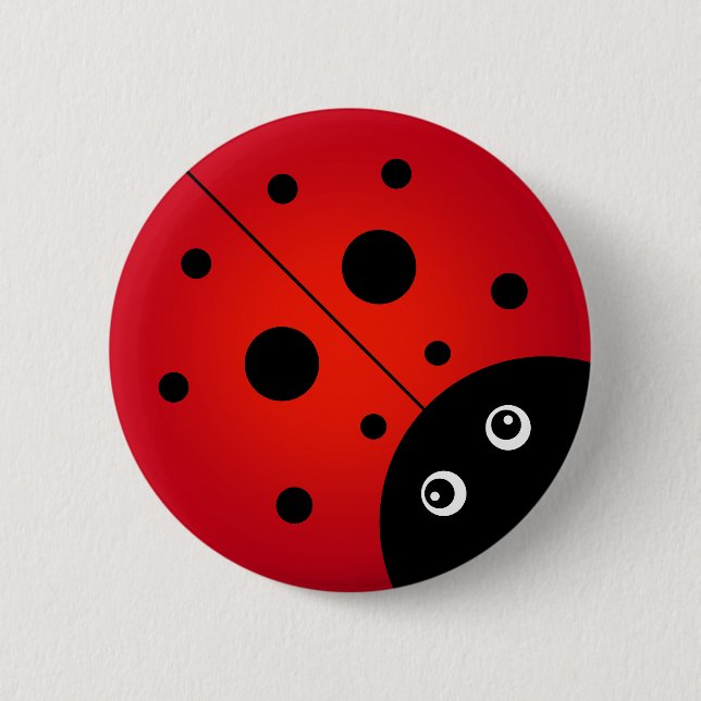 KiniArt Ladybug Button (Front)