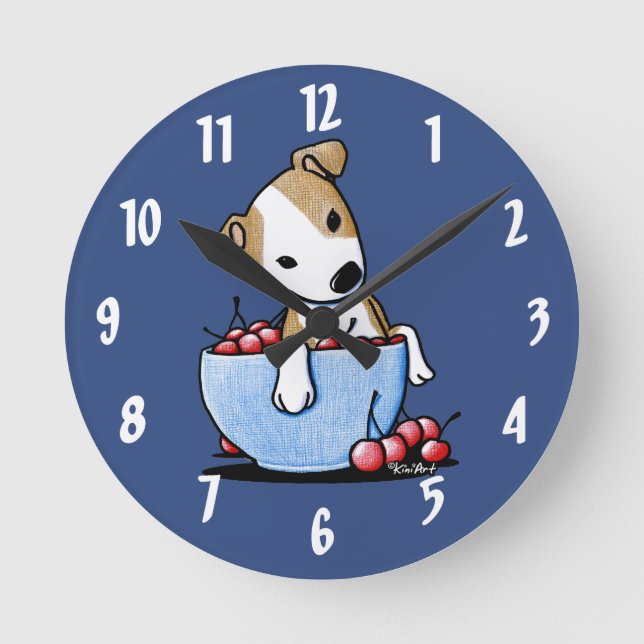 KiniArt LEAVE ME THE PITS Wall Clock (Front)