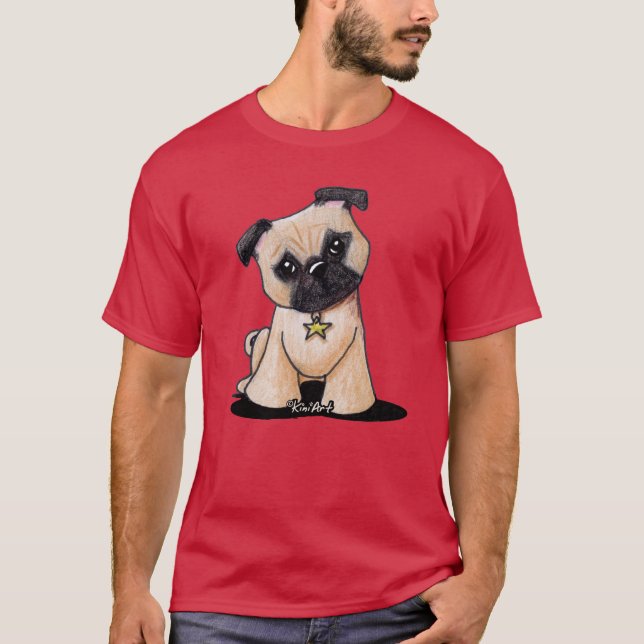 KiniArt Liberty Pug T-Shirt (Front)