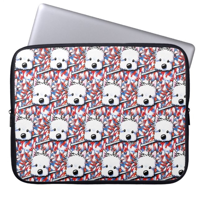 KiniArt Liberty Westies Laptop Sleeve (Front)