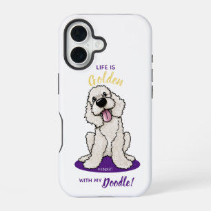 KiniArt Life Is Golden DOODLE iPhone 16 Case
