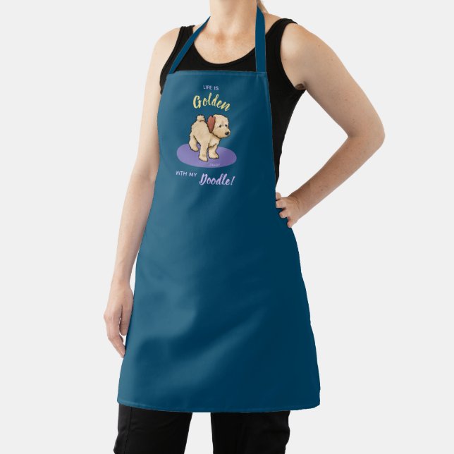 KiniArt Life Is Golden DOODLE T-Shirt Apron (Insitu)