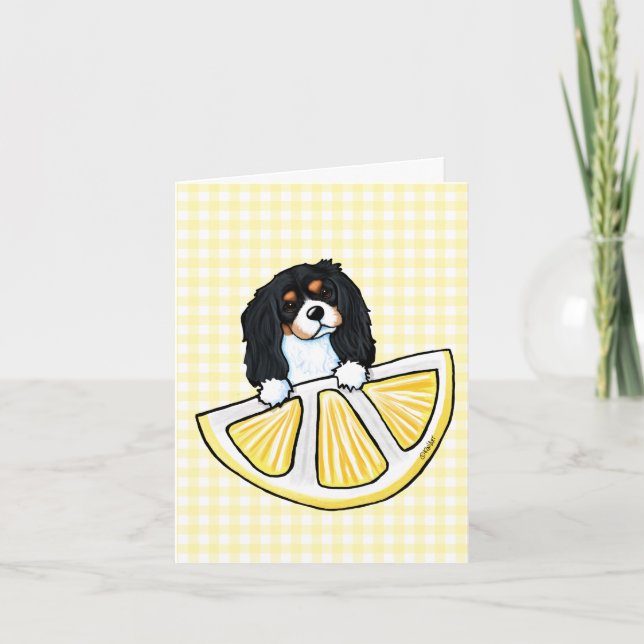 KiniArt Life Lemons Cavalier Card (Front)
