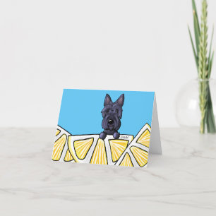 KiniArt Life Lemons Scottie Thank You Card