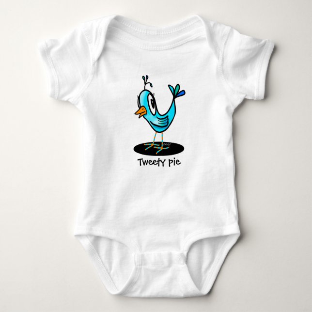 KiniArt Little Bird Bodysuit (Front)