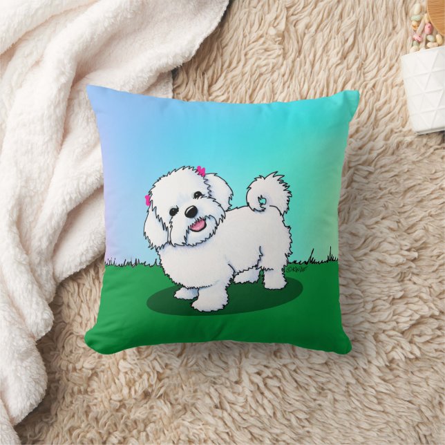 KiniArt Maltese Cushion (Blanket)