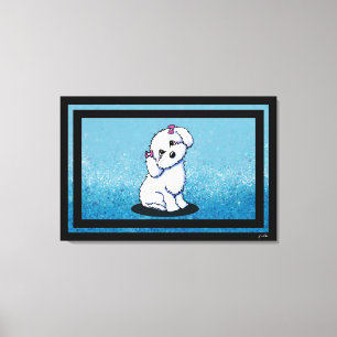 KiniArt Maltese Girl Canvas Print