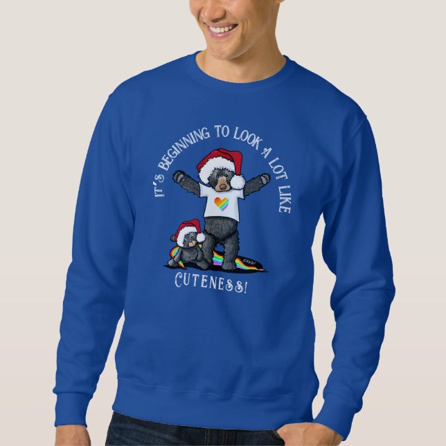 KiniArt Mamabear Pride Christmas Sweatshirt (Front)