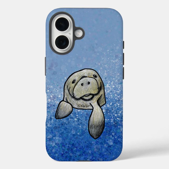 KiniArt Manatee Case-Mate iPhone Case (Back)