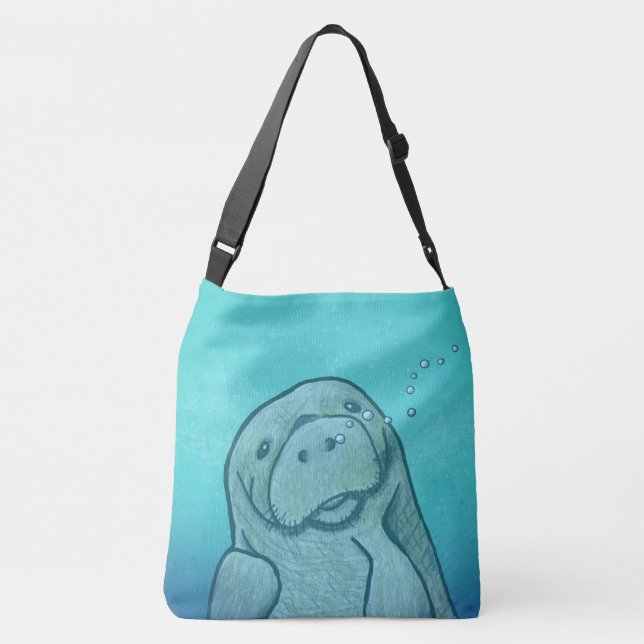 KiniArt Manatee Crossbody Bag (Back)