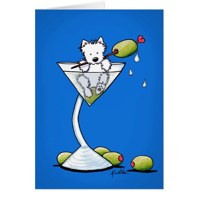 KiniArt Martini Westie (Front)