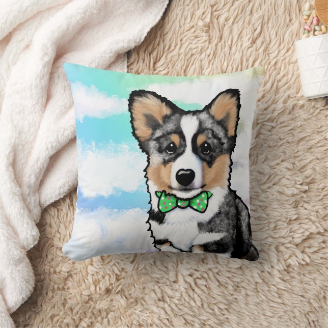 KiniArt Merle Corgi Cushion (Blanket)
