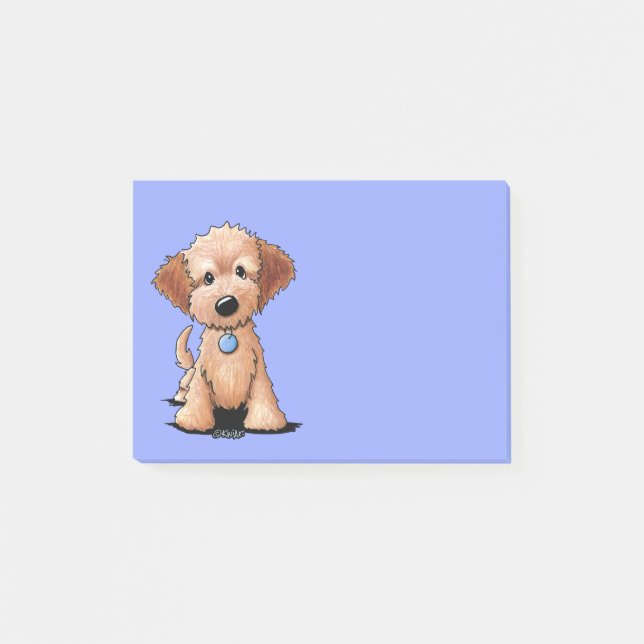 KiniArt Mini Goldendoodle Post-it Notes (Front)