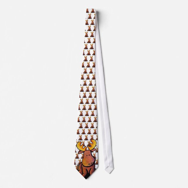 KiniArt Moose Neck Tie (Front)