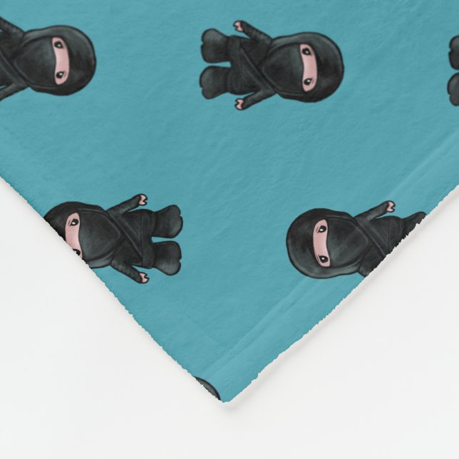 KiniArt Ninja Fleece Blanket (Corner)