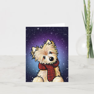 KiniArt Norwich Terrier Christmas Card